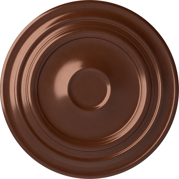 Ekena Millwork Giana Ceiling Medallion (Fits Canopies up to 7 7/8"), Hand-Painted Copper Penny, 32 5/8"OD x 1 1/2"P CM32GICPS - main